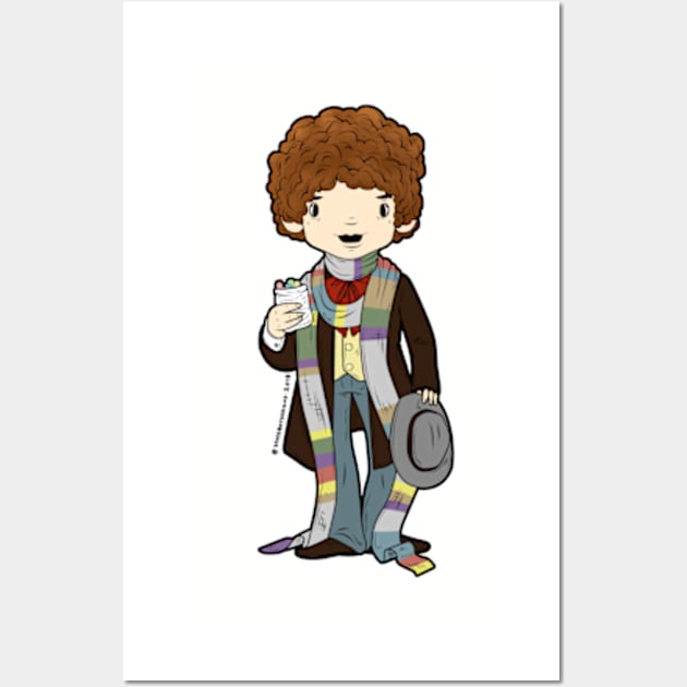 4th Doctor Wall Art by SpacebatDesigns 